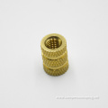 high quality customized knurled brass thread insert nut